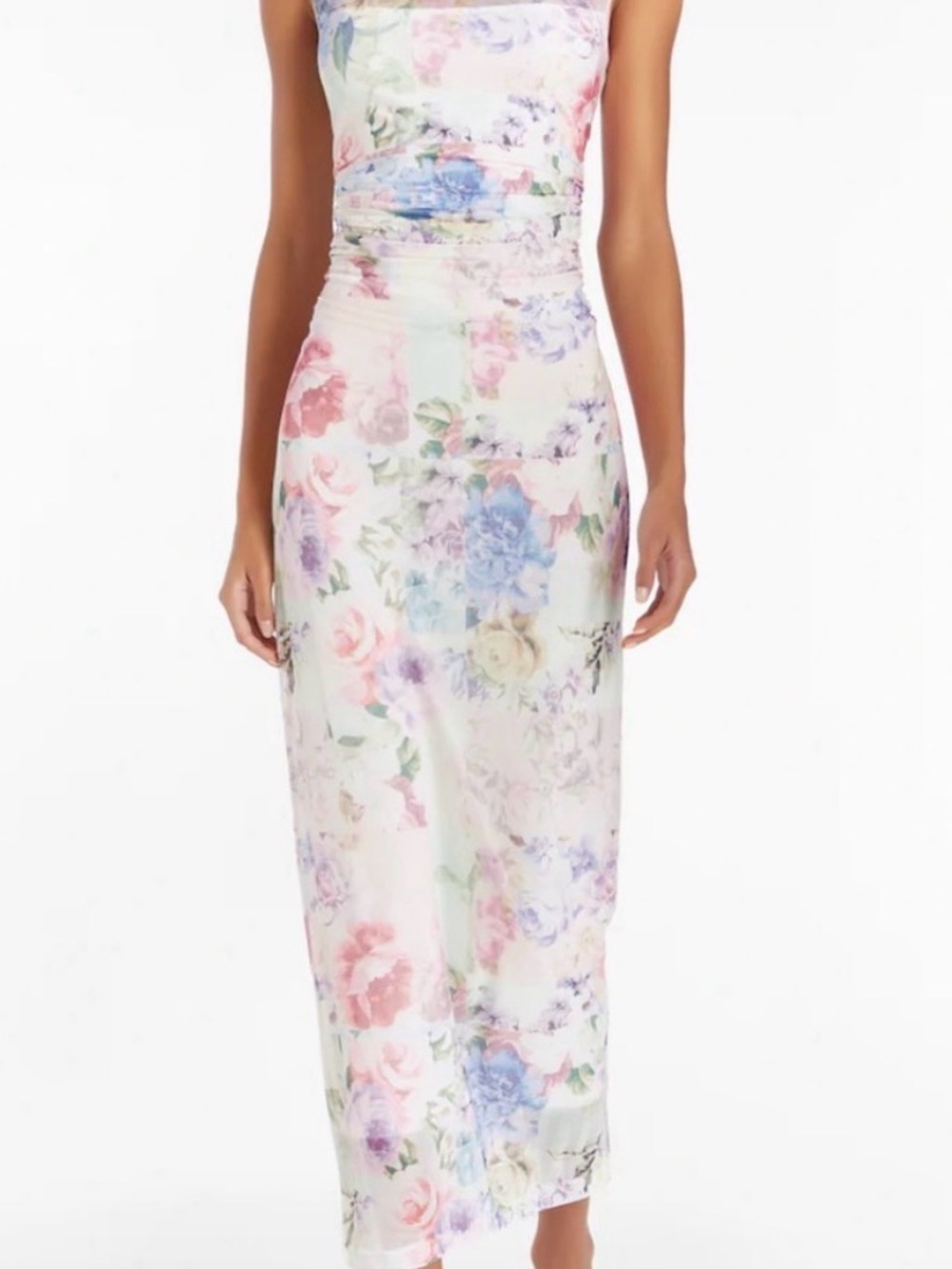 Size XS Amanda Uprichard Amanda Uprichard Lyle Midi Dress Pastel Floral